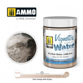 AMMO by Mig 2243 Vignettes Acrylic Water for Dioramas - Wild River Waters (100ml)