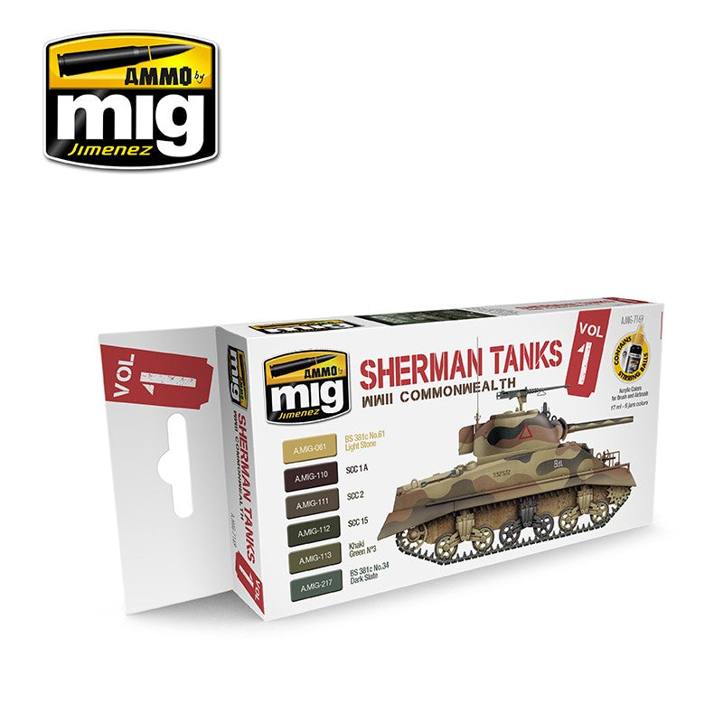 AMMO by Mig 7169 Sherman Tanks Vol. 1 (WWII Commonwealth)