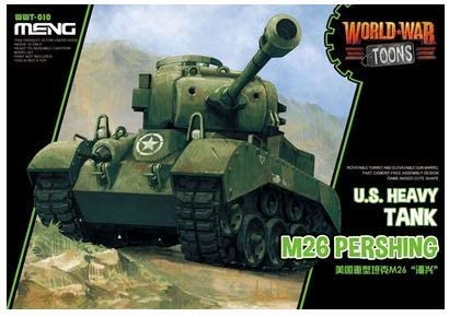 MENG WWT010 World War Toons Toons M26 Pershing U.S. Heavy Tank 1:Egg